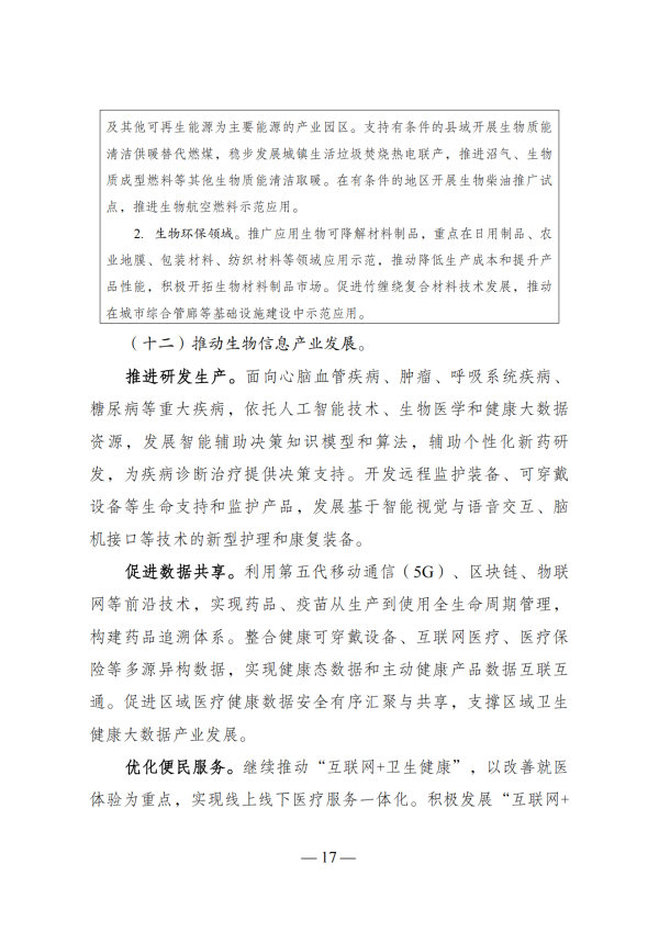 “十四五”生物经济发展规划_15