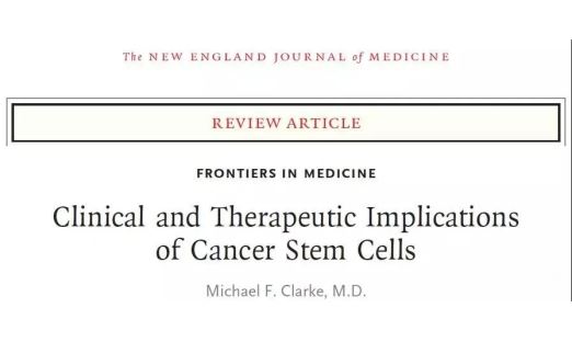 国际顶级期刊《NEJM》：肿瘤干细胞的基础临床和临床利用